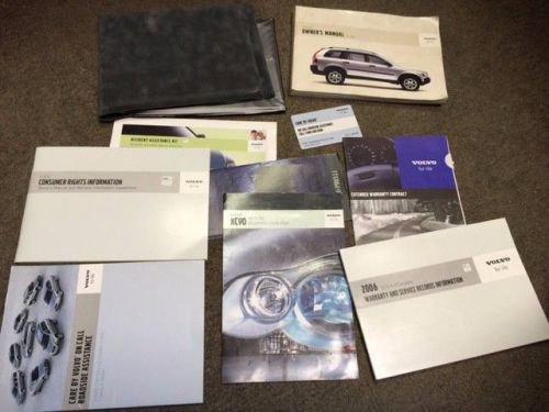 Oem factory 2006 volvo xc90 owner&#039;s manual book set with case free shipping!