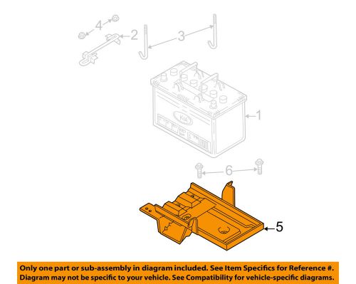 Kia oem 02-05 sedona 3.5l-v6-battery tray 0k55256120b