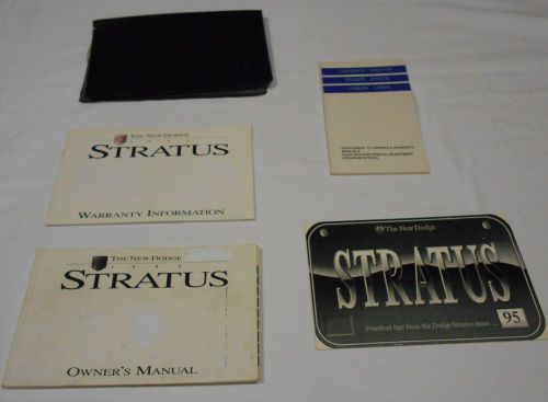 1995 dodge stratus owner manual 5/pc.set &amp; black dodge factory case. free s/h,,