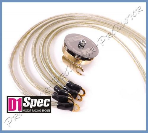 Genuine d1 spec 24k super earth ground wire set for subaru sti gm jeep mustang