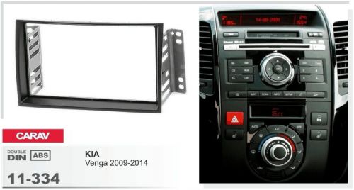 Carav 11-334 2din car radio dash kit panel for kia venga 2009-2014