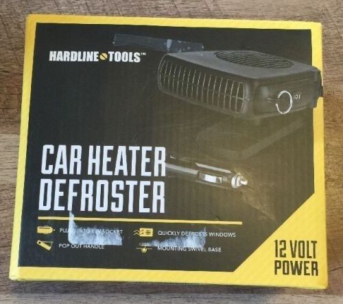 Hardline tools car heater defroster 12 volt w/ swivel mount base &#034;niop&#034;