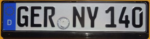 &#039;exc german euro license plate + audi frame new york a8 rs4 a4 a6&#039;