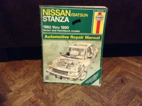 Haynes nissan, datsun, stanza 1982-90 sedan hatchback models, repair manual