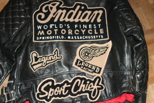 Indian motorcycle back patch original lee trevor jacket vintage biker chief