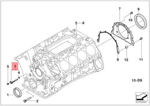 Genuine bmw e65 sedan oil spraying nozzle oem 11317792701