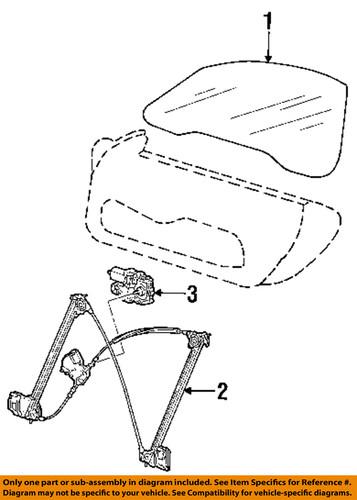 Porsche oem 99654207604 window regulator