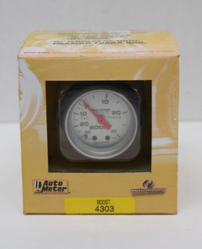 Auto meter 4303 2-1/16&#034; mechanical boost/vacuum gauge - new