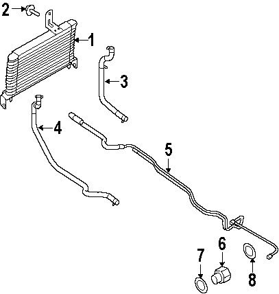 Ford 8c2z7r081d genuine oem tube