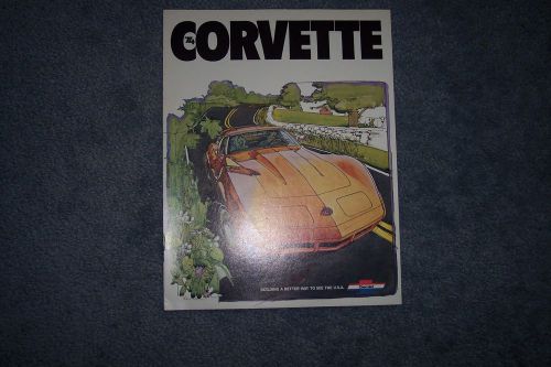 1974 chevy corvette stingray original brochure gm mint 74