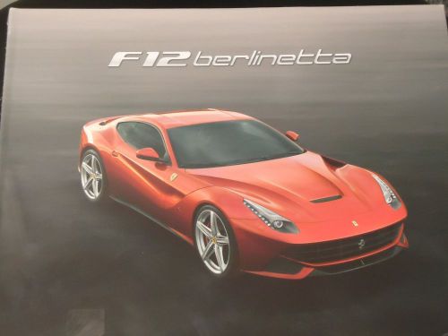 Authentic ferrari f12 berlinetta hard cover brochure 95993373