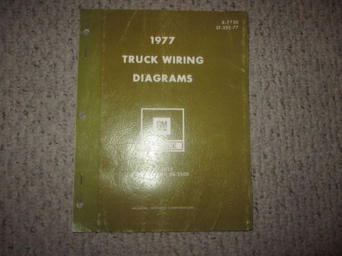 1977 gmc truck wiring diagrams 10-1500 thru 30-3500 -7730 st-352-77