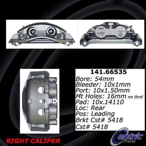 Centric 141.66535 rear brake caliper-premium semi-loaded caliper-preferred