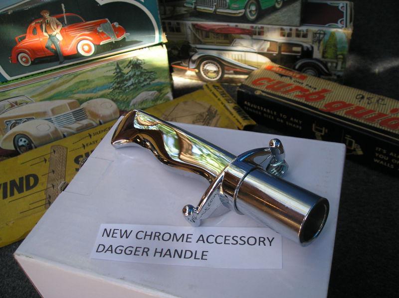 New vintage style chrome dagger handle ! 