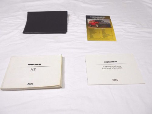 2006 hummer h3 owner manual 3/pc.set &amp; black hummer h3  factory case  free ship