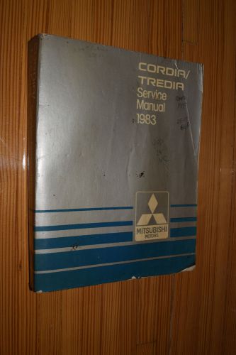 Oem 1983 mitsubishi cordia tredia shop service manual