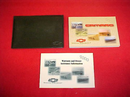 2000 chevrolet camaro original service guide owners manual kit book 00 w/ case