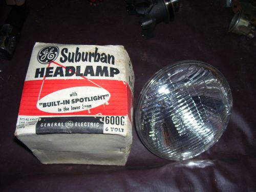 Ge suburban 6 volt headlamp #6006 new for round 2 headlamp system