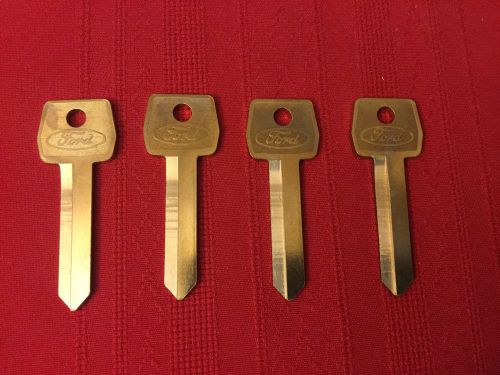Lot of 4 key blanks for ford mercury ignition doors 1993 to 1996 h54 new