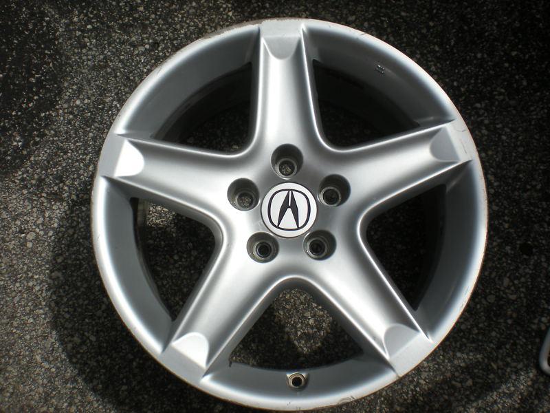 Acura tl 04 - 06 wheel rim factory alloy oem 17" used original 5 spoke