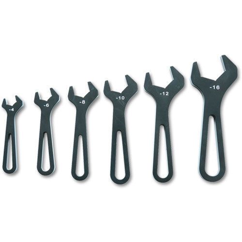 Vibrant performance 20989 an wrench set -4an to -16an anodized black set of six