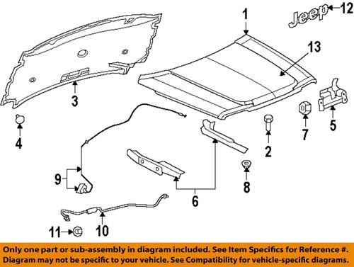 Mopar oem 4589826aa hood-latch