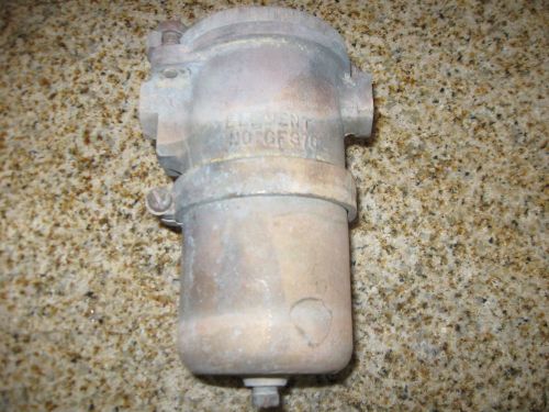 Groco gf 375 marine fuel filter housing gasoline or diesel fuel - bronze