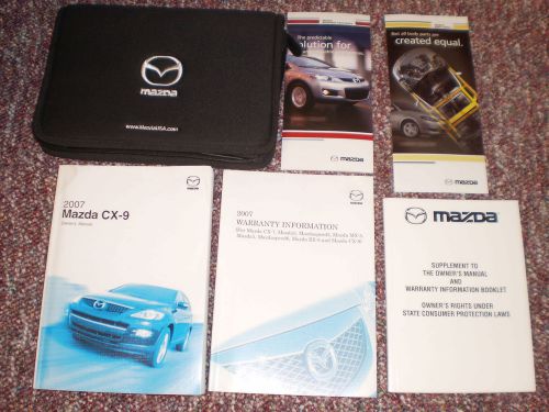 2007 mazda cx-9 sport touring grand suv owners manual books guide case all model
