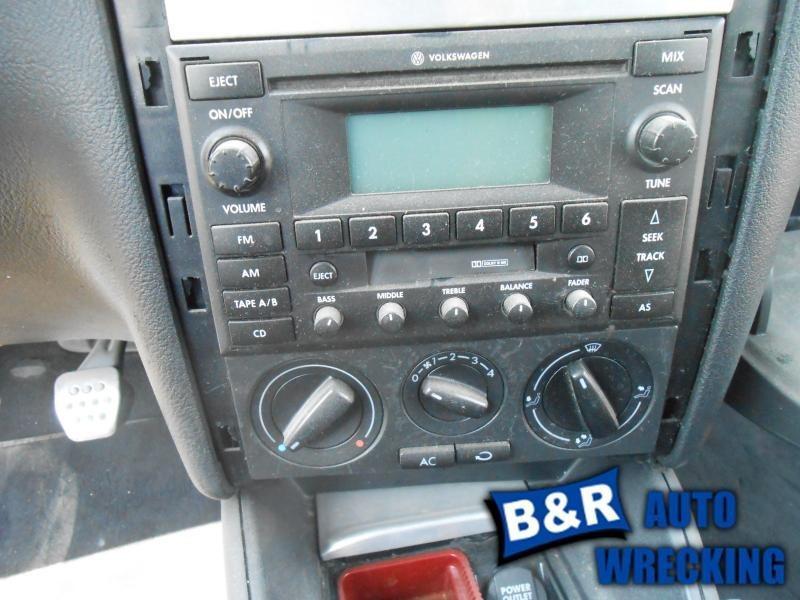 Radio/stereo for 02 vw golf ~ am-fm stereo w/cass w/o monsoon opt premium 6 w/cd