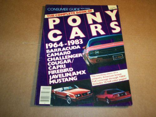 Pony cars magazine camaro cuda challenger firebird mustang javelin