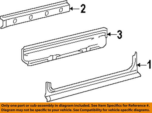 Dodge oem 68009196aa rocker-sill panel