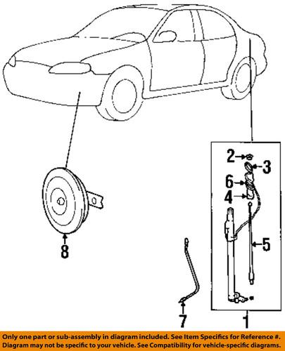 Hyundai oem 9623334501 antenna-mast