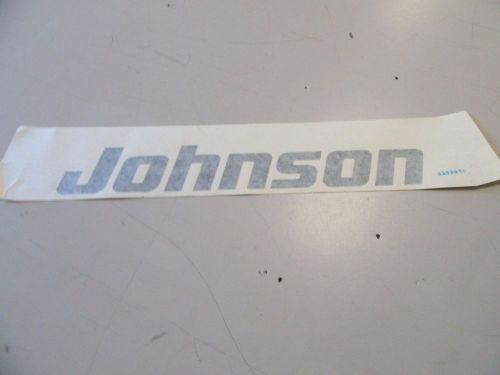 Johnson decal 350387 gray 16 3/8&#034; x 2 3/8&#034; marine boat