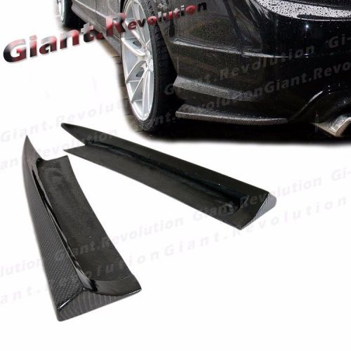 Carbon fiber rear bumper lower side spolier lip fit 12-14 benz w204 c300 c63 amg