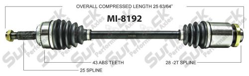 Cv axle shaft-new front right surtrack mi-8192 fits 04-06 mitsubishi lancer
