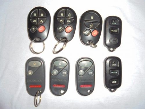 Lot of 8 honda &amp; toyota remote keyless entries