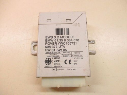 99 bmw z3 m roadster e36 ews 3 anti-theft control unit module 61358384678