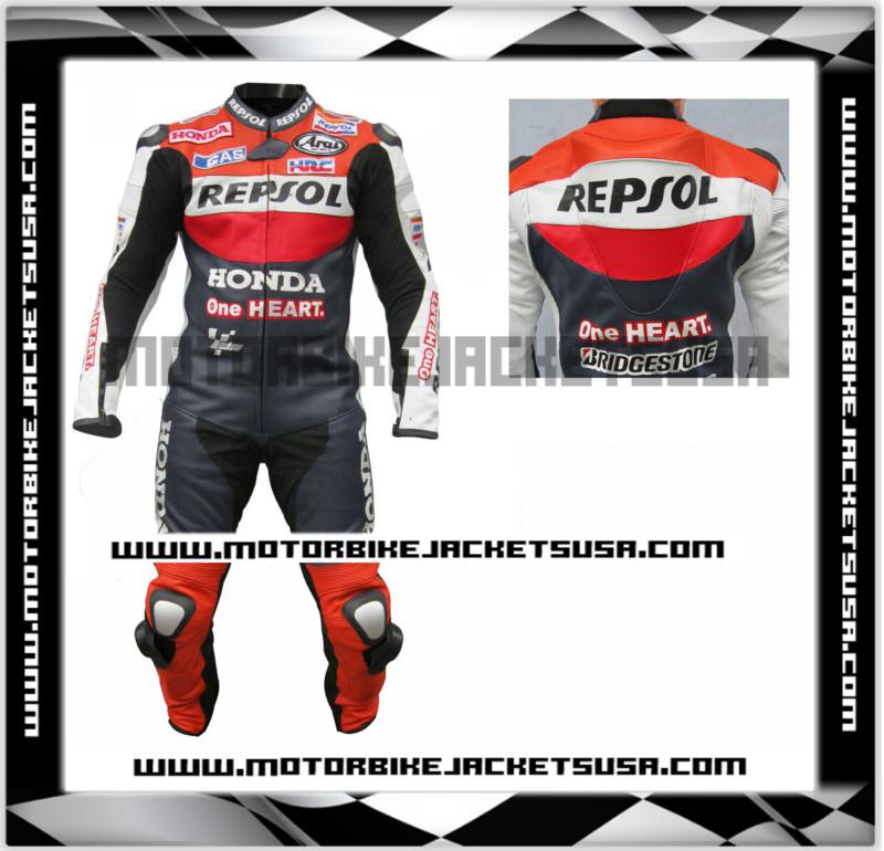 One heart honda motorcycle leather racing suit - custom size