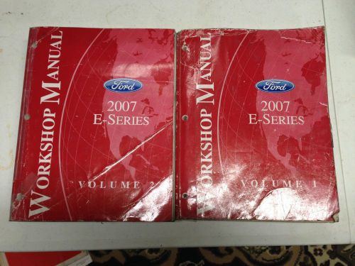 2007 ford van e-series workshop service manual volume 1 &amp; 2