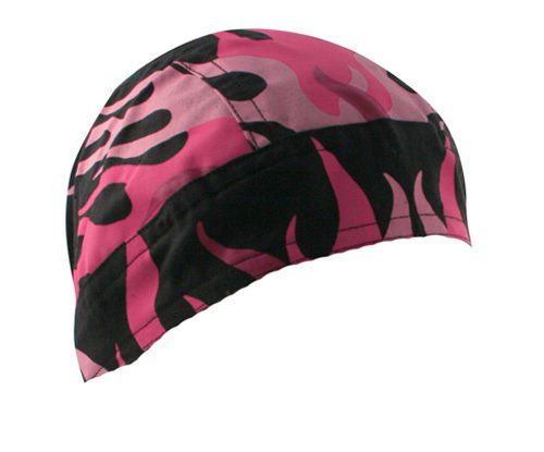 Zan headgear flydanna;, 100% cotton, pink flames