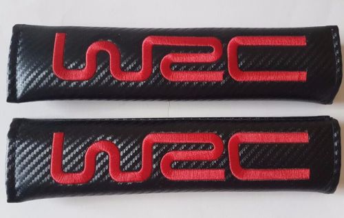 2pcs embroidery seat belt shoulder protectors pads wrc car truck suv