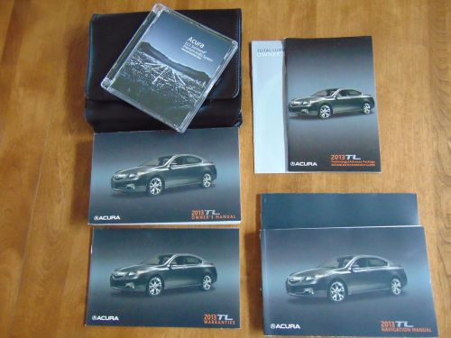 2013 acura tl  owners manual kit with navigation manual