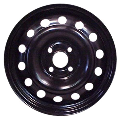 Oem remanufactured 15x6 steel wheel, rim flat black full face painted - 63828