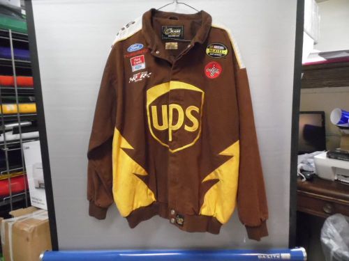 Dale jarrett #88 chase authentics ups nascar twill racing jacket adult x-large