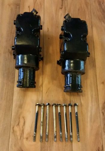 Set of mercruiser alpha one exhaust riser elbows assembly v6 v8 risers