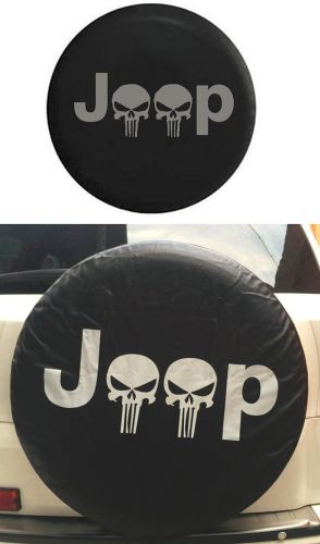Jeep skull spare wheel tire tyre case cover protector 28&#034; 29&#034; for jeep wrangler