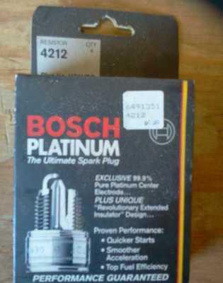 Bosch platinum 4212 spark plug hr9hpo (box of 4)