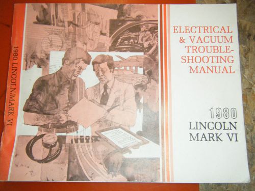 1980 lincoln mark vi electrical vacuum troubleshooting service manual wiring