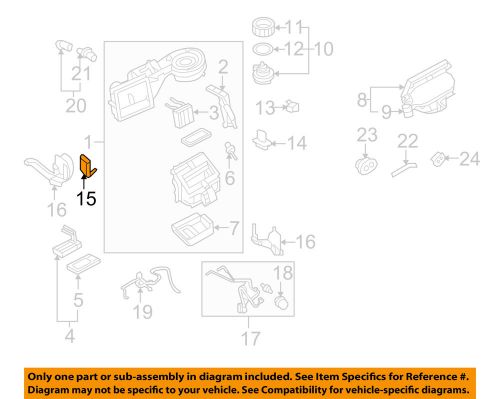 Ford oem 07-10 explorer sport trac 4.0l-v6 evaporator heater-motor 1l2z19e616ca