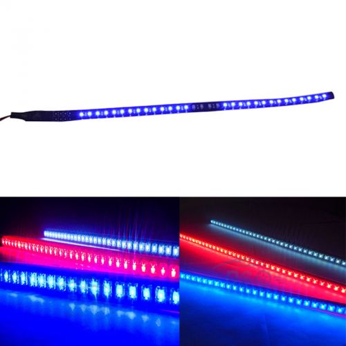 30cm 32-led car knight rider flexible flash strobe light scanner strip lamp blue